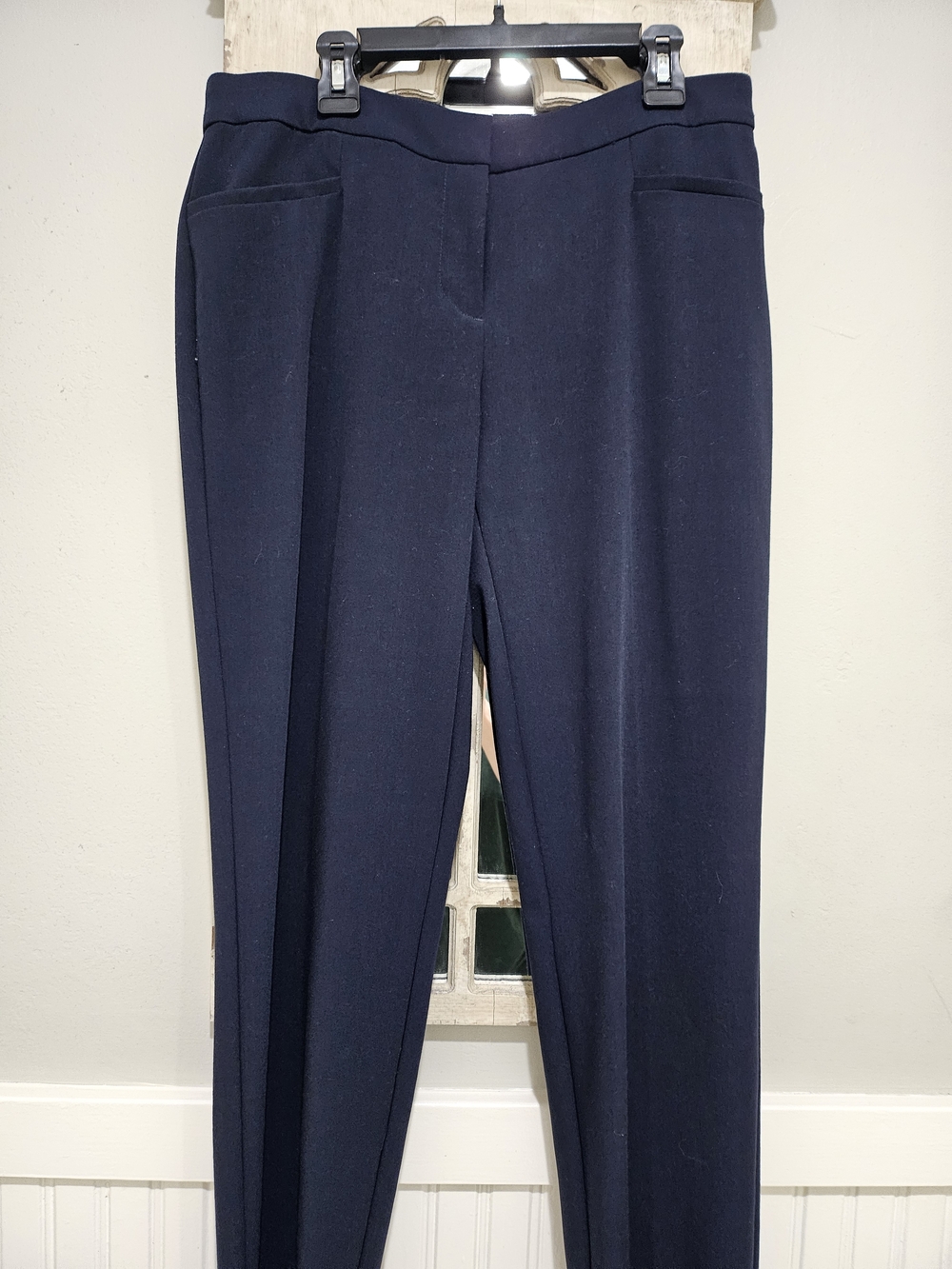 Alfani Navy Straight-Leg Dress Pants Womens Size 2S